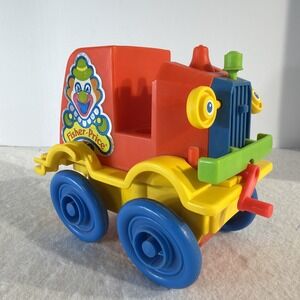 Vintage Fisher Price Little People Crazy Clown Brigade Car #657 Noisy 1021!!!